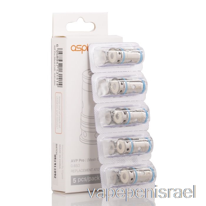 סלילי חלופי Vape Israel Aspire Avp Pro חד פעמי 0.65ohm סלילים